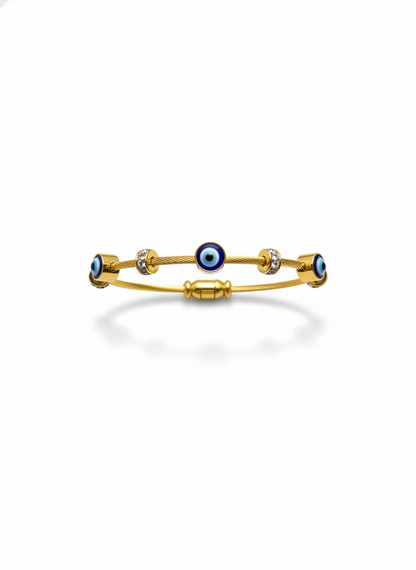 Evil Eye Cable Cuff