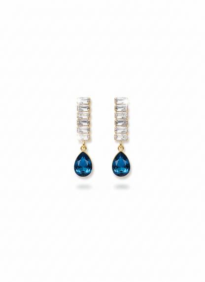 sapphire-blue drop