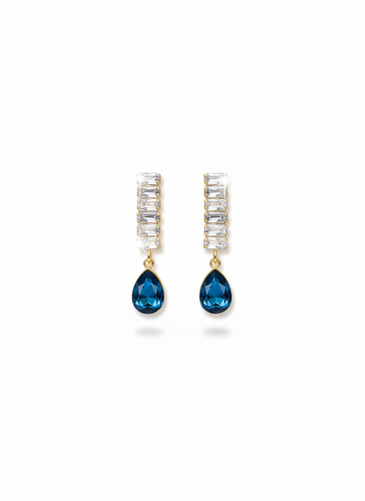 sapphire-blue drop